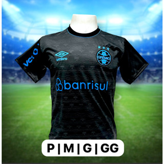Camisa De Time Gremio  Preta e Tradicional 9