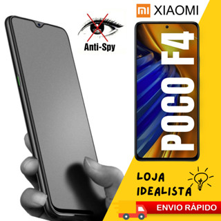 Película Cerâmica Fosca Privacidade 9D 3D P/ POCO F4 Matte Privacy AntiSpy Xiaomi - Envio Imediato