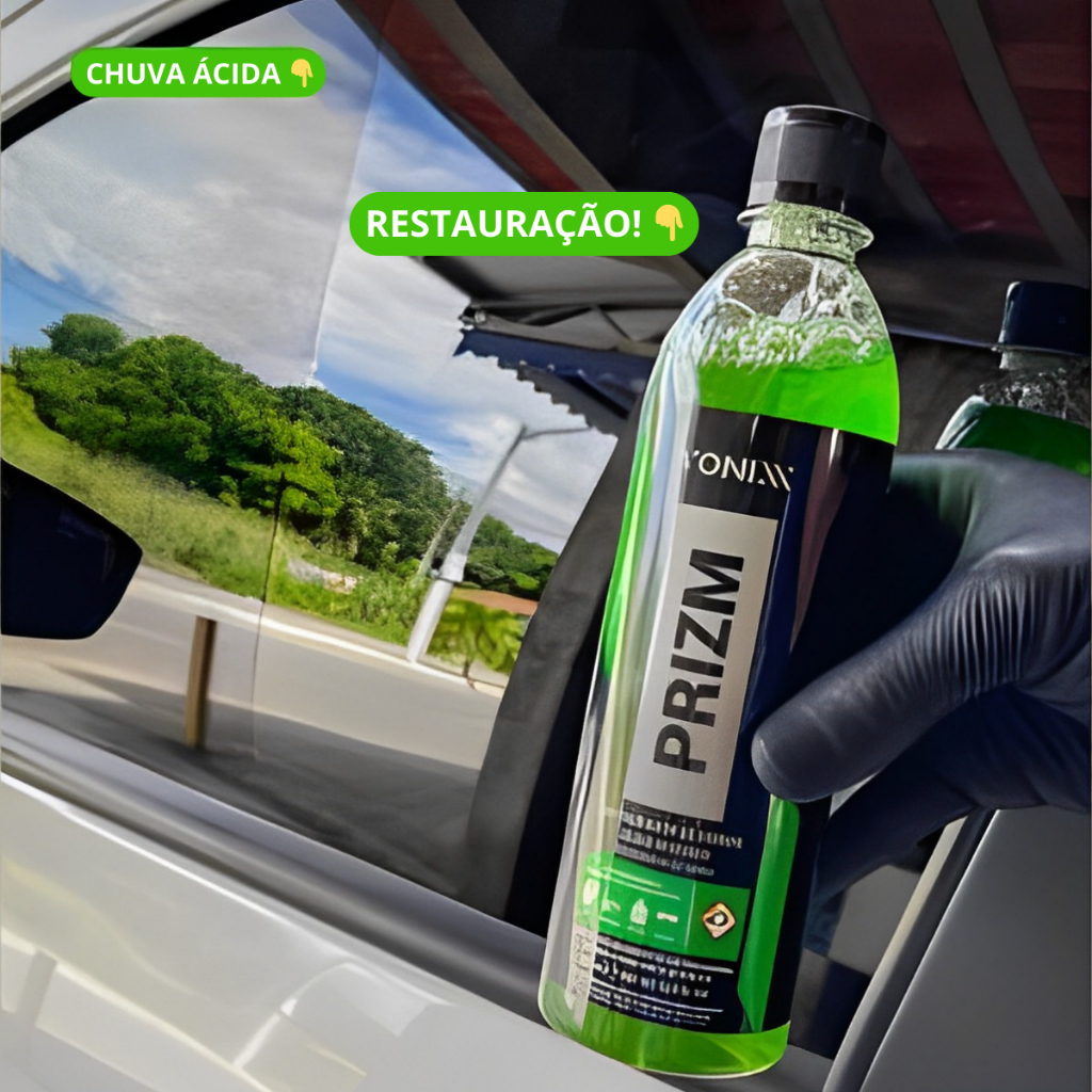 Detalhes do Kit Restaurador de Vidro Prizm Cera Tok Final Revitalizador Intense Sintra Fast Vonixx