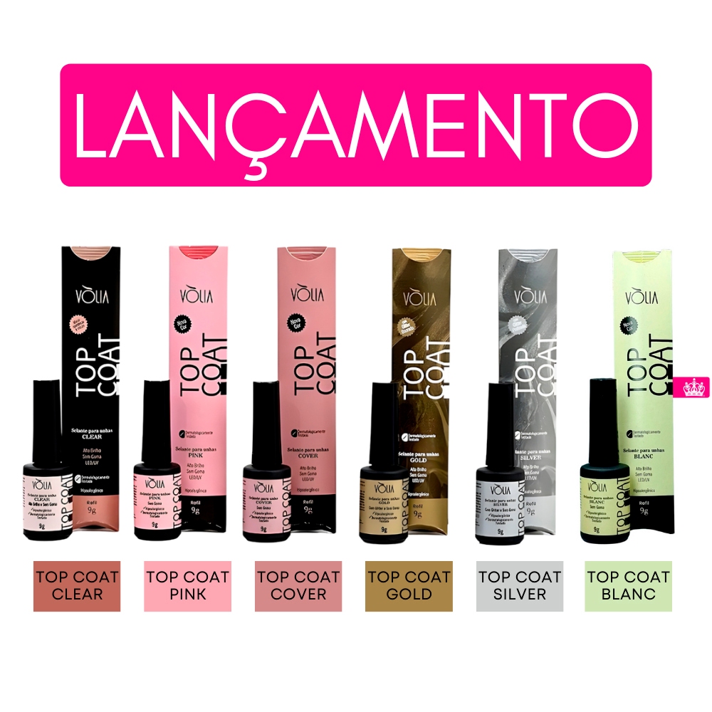 Top Coat Refil Sache Econômico Bisnaga UND 9g - Vólia em Oferta na Shopee