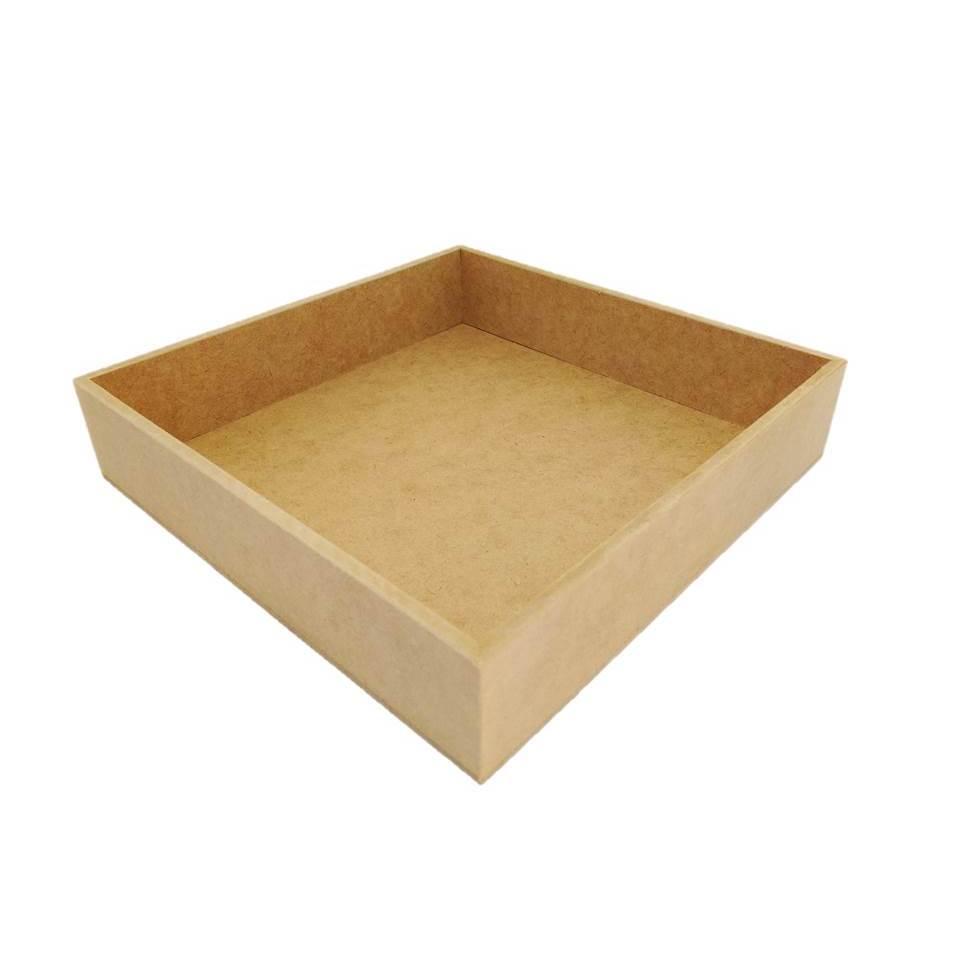 Bandejas decoração cantinho café 30x30x5 5 unidades mdf cru 6mm interna