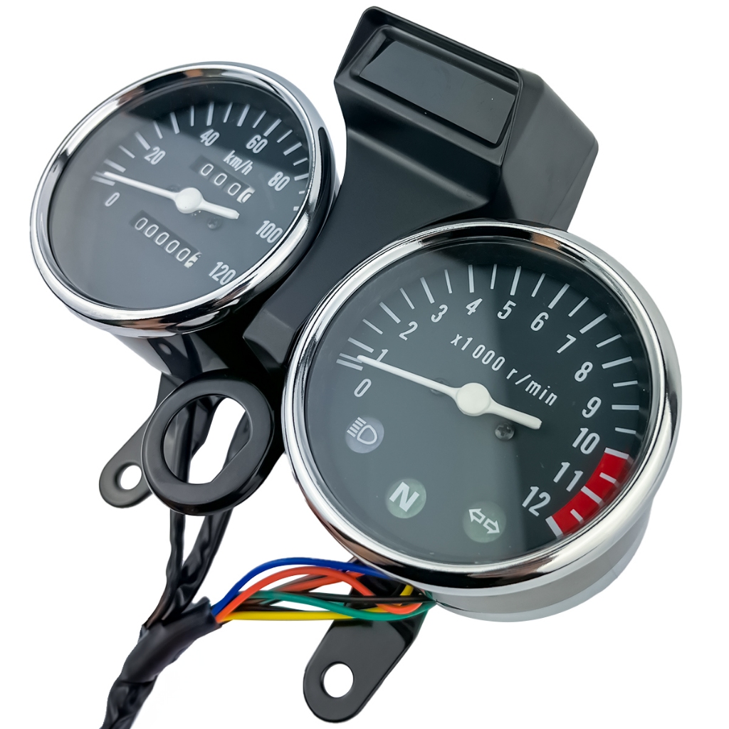 Painel Suzuki Intruder 125 2002 a 2009 completo com chicote de painel e suporte de fixação.