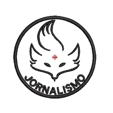 PATCH BORDADO TERMOCOLANTE-LOGO-CURSO-JORNALISMO