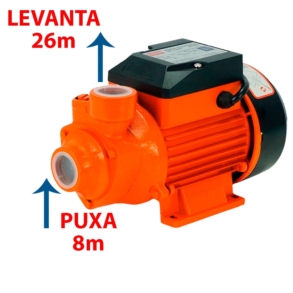 Bomba D'água Periférica 1/2 HP 0,5CV BP500 Intech Machine Poço Cisterna Irrigação Residencial