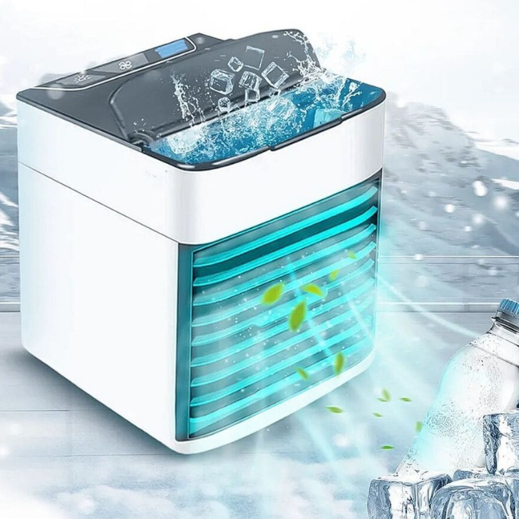 Mini Ar Condicionado Portátil Arctic Air Cooler Umidificador Climatizador Luz Led