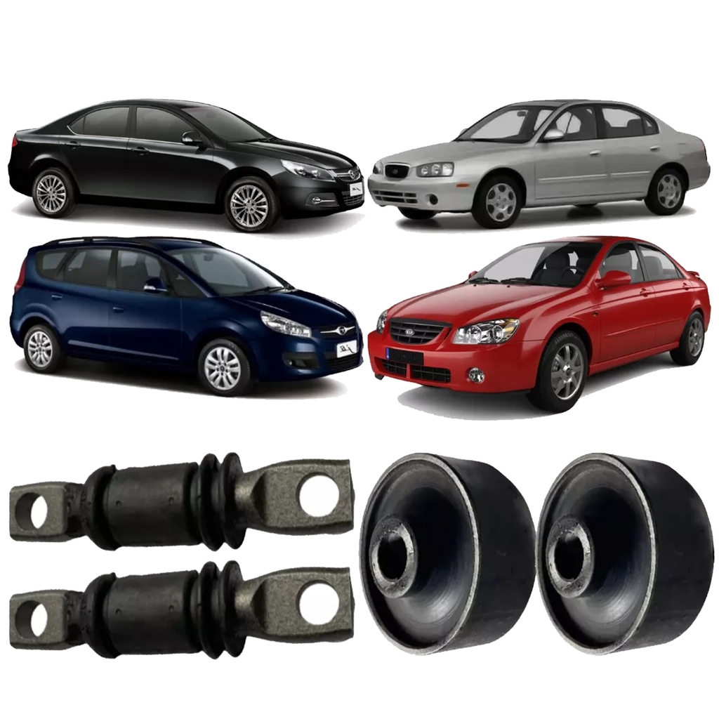 KIt 4 Buchas Bandeja Balança Leque Kia Cerato 2005 2006 2007 A 2008