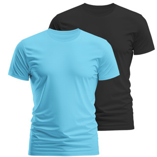 Kit 2 Camisa Camiseta Masculinas Slim 100% Algodão Básica
