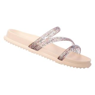 Sandalia Chinelo feminina papete com glitter confortável leve adulto envio imediato