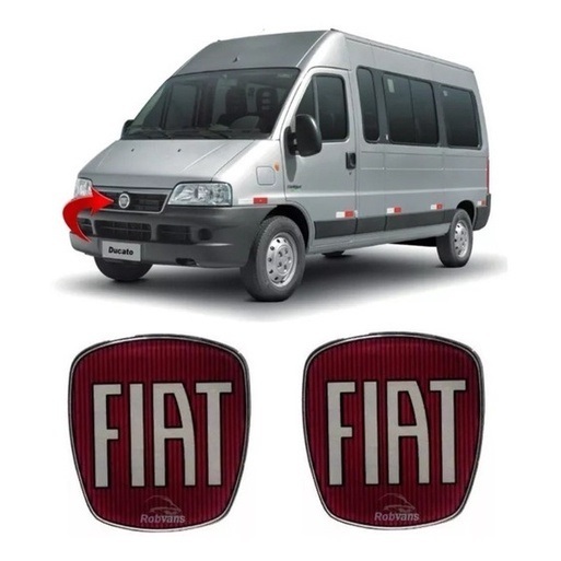 Kit Adesivo Automotivo Emblema Fiat Ducato / Argo / Cronos Resinado