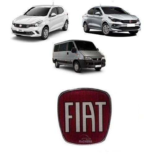 Adesivo Automotivo Emblema Fiat Ducato / Argo / Cronos Resinado