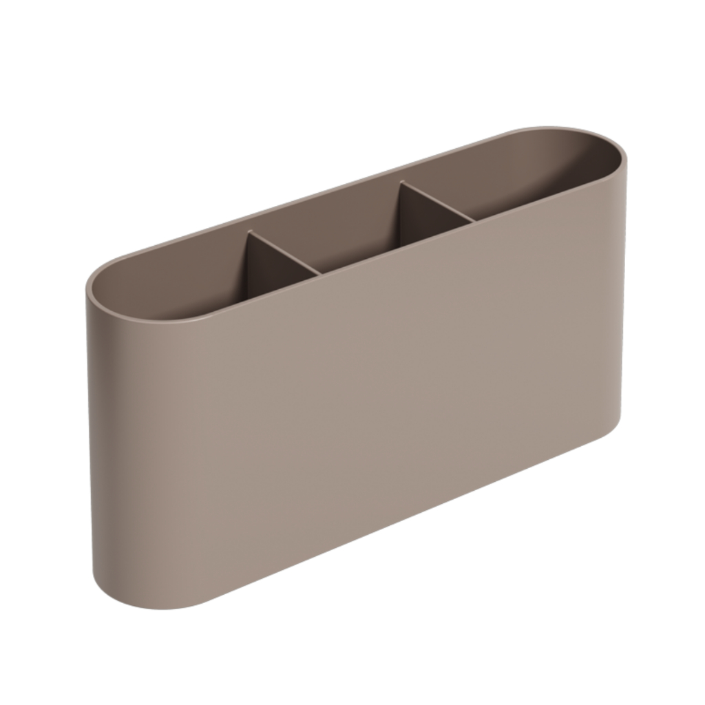 Escorredor de Talheres Coza Flat 6 x 23,5 x 10 cm Warm Gray em Oferta na Shopee
