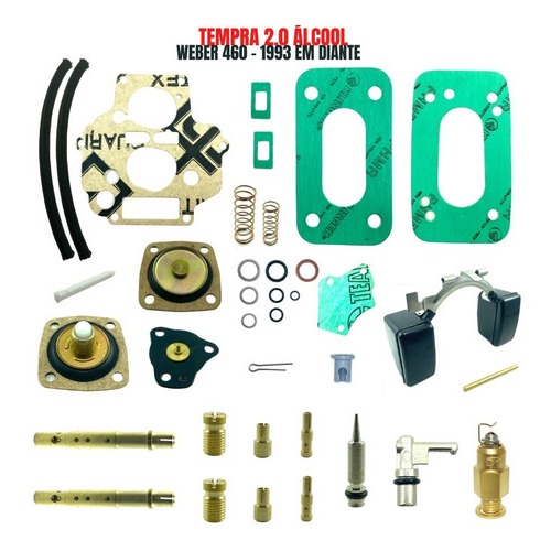 Reparo Carburador Tempra 2.0 Alcool Weber 460 1993 1994 95