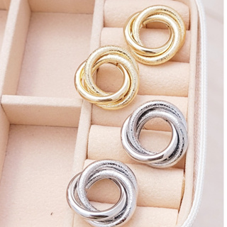 Brincos Femininos Ninho Trançado Luxo Dourado ou Prata Tamanho Brinco Feminino Pequeno Moda Liso em Oferta na Shopee