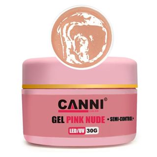 gel led/uv unhas pink nude control 30g canni color