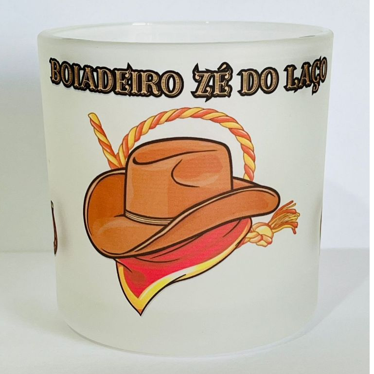 Copo de BOIADEIRO ZÉ DO LAÇO Whisky e bebidas - Umbanda e Candomblé 260ML