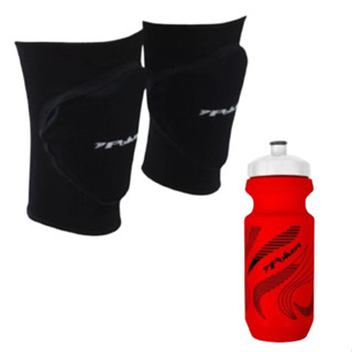 Kit Goleiro Profissional Com Joelheira e Garrafa Para Treino