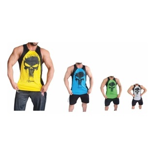 Kit 04 Regatas Treino Academia Musculação Lazer