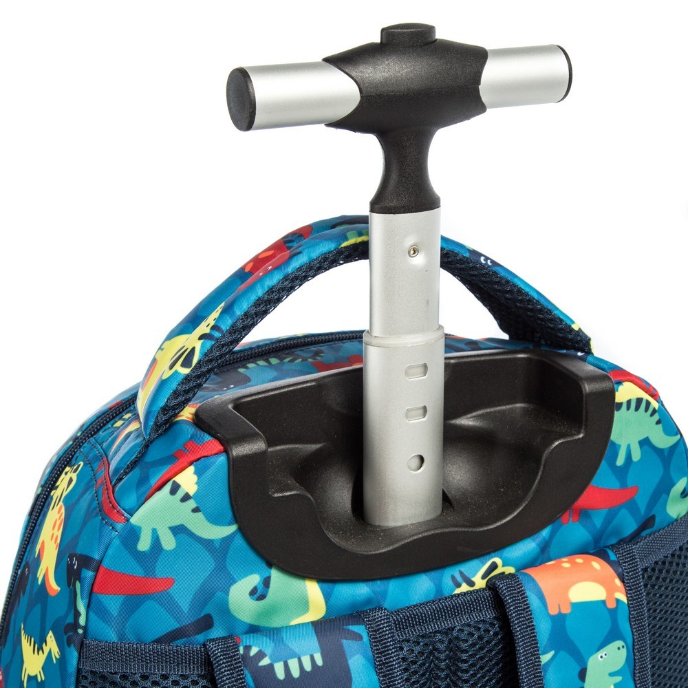 Kit Mochila Azul Lancheira Estojo Lequeen Escolar Infantil Rodinhas · foto 2