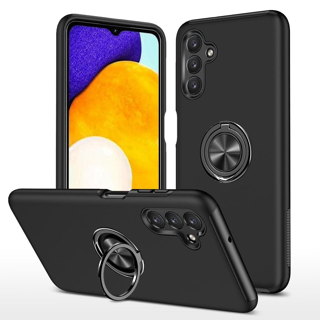 Capa lisa Anti Impacto com Anel embutido de metal gira 360 Para samsung a13 5g(película opcional)