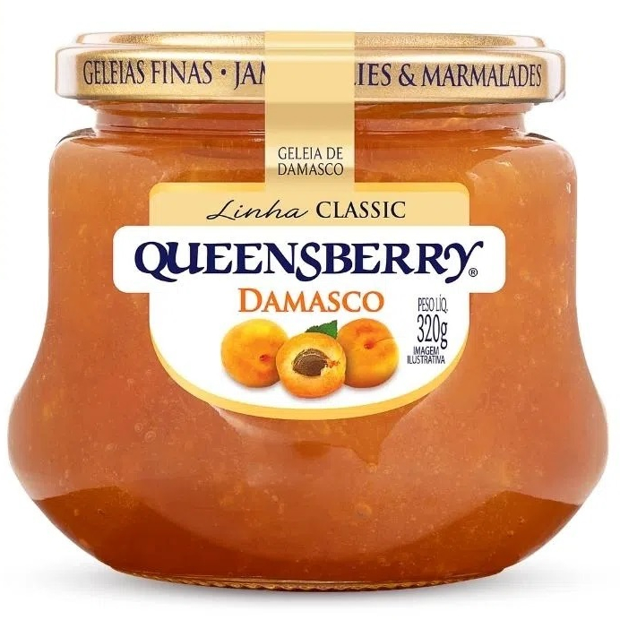 Geleia Queensberry Linha Classic Damasco Pote 320g - Queensberry