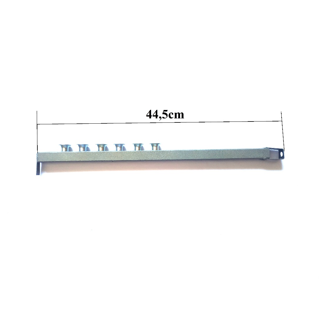 Kit Gás Queimador Churrasqueira Bafo Alta Pressão 44,5cm 6 caulins APOLO 10