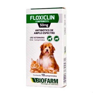 Floxiclin 50mg | Remédio para cães e gatos | Biofarm original