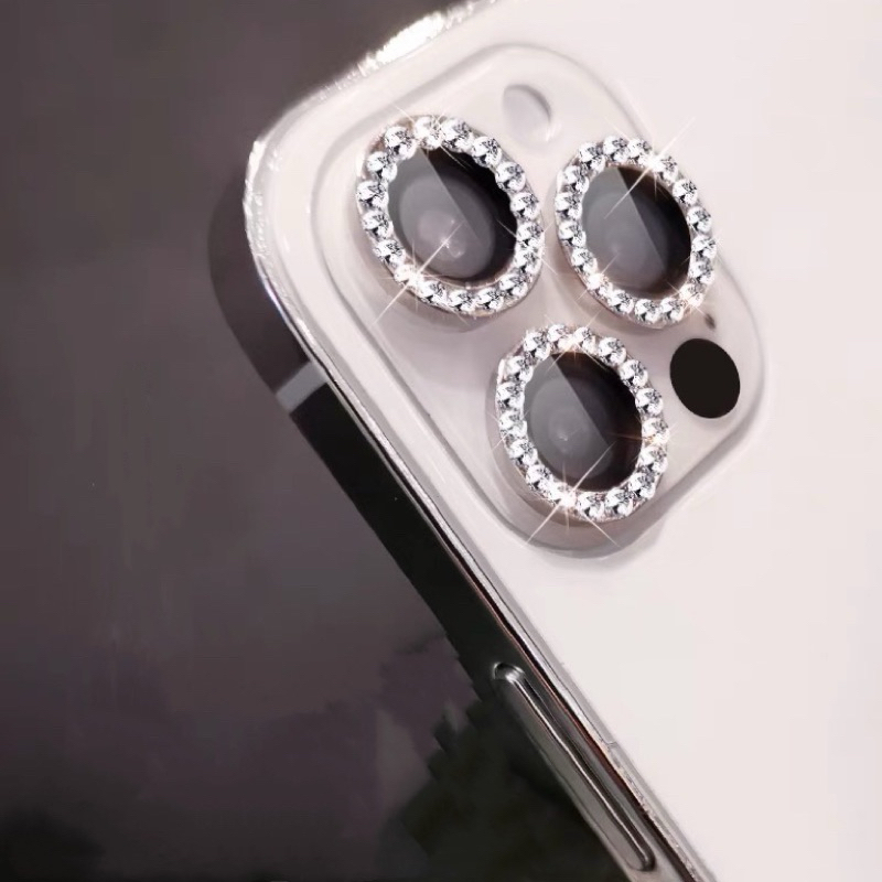 Kit Película Lente Câmera Brilho Diamante Para iPhone XR/11/11pro/11promax12/12mini/12pro/12promax 13 14 15 16 Pro Max em Oferta na Shopee
