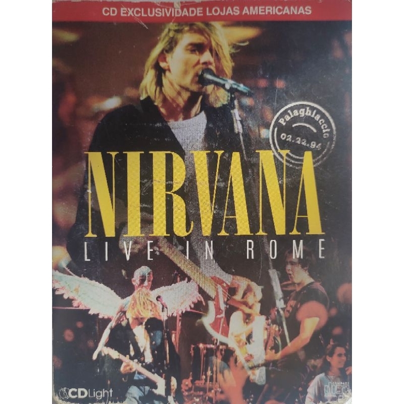 Cd Nirvana Live in Rome exclusivo lojas americanas