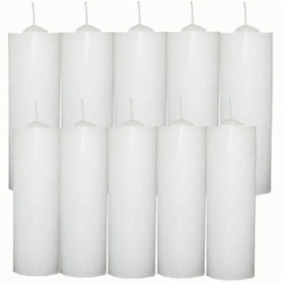 10 Velas Votivas De 7 Dias 190g Brancas De Parafina Pura - Promoção em Oferta na Shopee