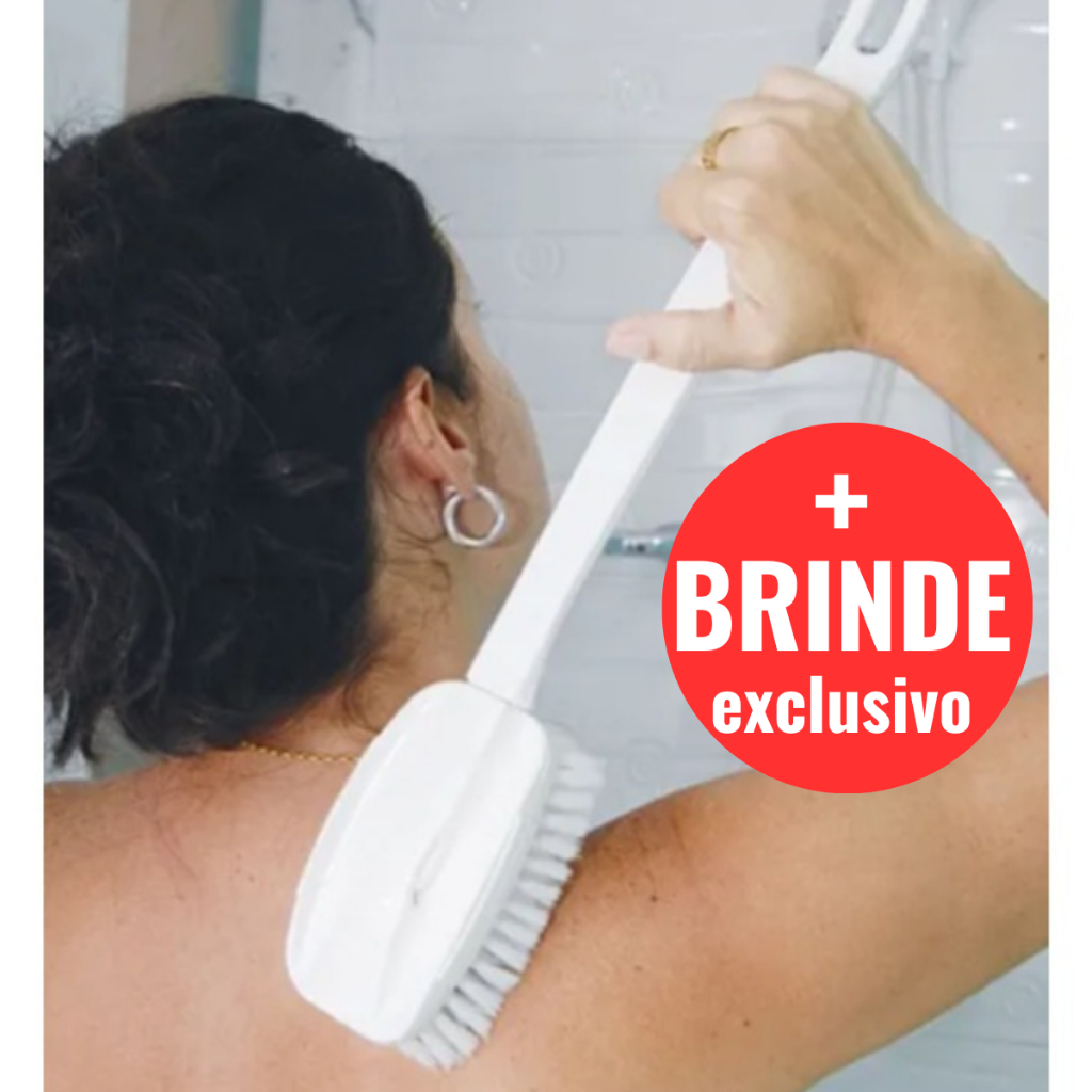 Escova De Banho Para As Costas Cabo Longo e Cedas Bem Macias em Oferta na Shopee