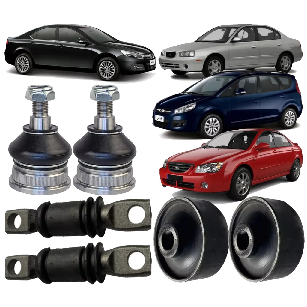 Pivô + Buchas Bandeja Balança Leque Kia Cerato 2005 2006 2007 A 2008