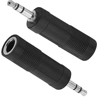 Adaptador Plug P10 Fêmea Para P2 Macho Áudio Estéreo Som