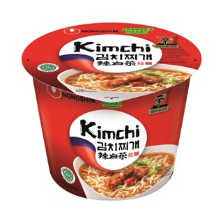 Macarrão Coreano Lamen com Repolho Picante Kimchi Ramyun Big Bowl NongShim 117g - Three Foods Distribuidora