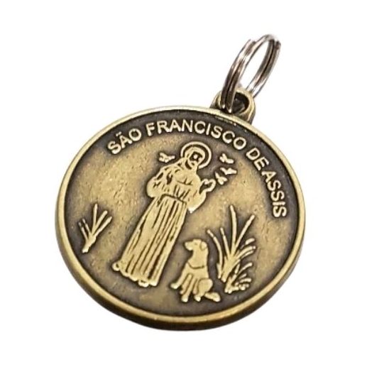 10 Medalhas de Metal Para Coleira Pet - Proteção São Francisco De Assis - Pingente Cães e Gatos em Oferta na Shopee