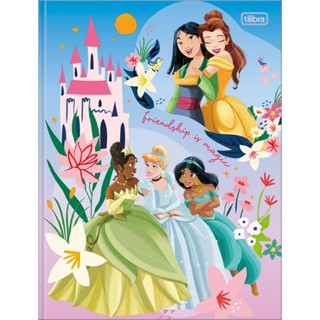 Caderno Brochurão Capa Dura Princesas 80 Folhas Tilibra em Oferta na Shopee
