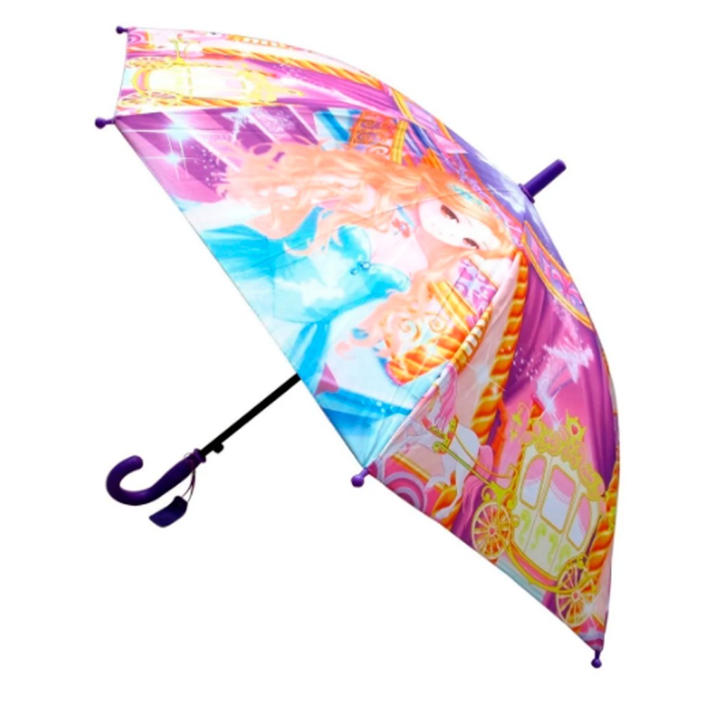 Guarda Chuva Sombrinha Bengala Infantil Menina Princesa ideal para criança ate os 6 anos de idade - ref: HS-34F em Oferta na Shopee
