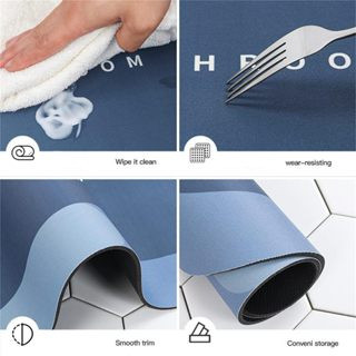 Tapete de Secagem Rápida Semicírculo Antiderrapante em Oferta na Shopee