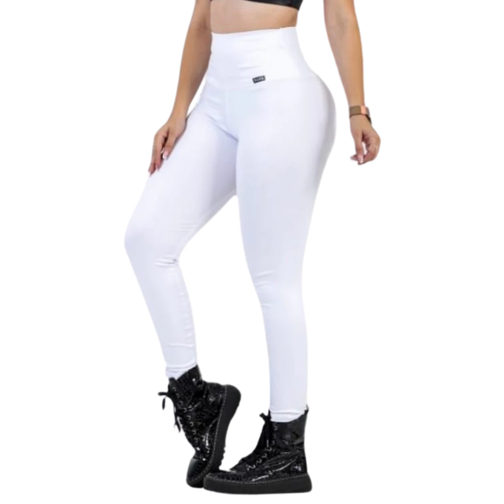 Calça Modeladora Levanta Bumbum Cós Alto que Esconde Barriga Cores Variadas — imagem 1