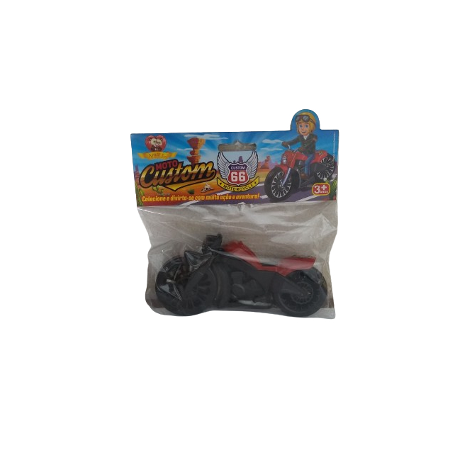 Kit C/ 3 Moto Custom 66 Cores Sortidas 17cm (R$6,99 cada)