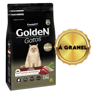 Ração À GRANEL Golden Gatos Adultos Castrados Sabor Carne 1 kg