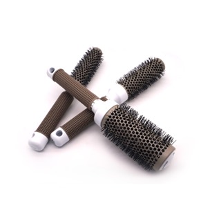 Kit 3 Escovas Profissional Metal Vazada Térmica Metal Oca Ventilada Pra Escovação de Cabelo Penteado em Oferta na Shopee