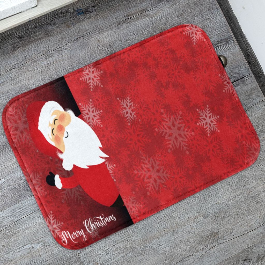 Tapete Porta de Entrada Merry Christmas para Quarto, Sala e Entrada Diversos 55x35cm