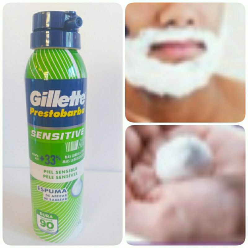 Espuma de barbear gillette prestobarba sensitive