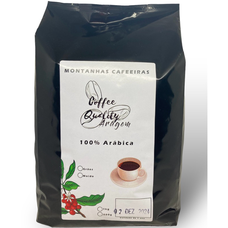 Café Puro em pó Expresso/Prensa Francesa 1kg Gourmet(Torra Média) 100% arábica