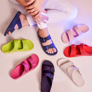 Papete Feminina Birken Moda Praia Verão Fivela
