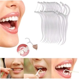 Fio Dental Flosser Dentes Hastes Palito de Super Fino/Bastão Para Cuidado Oral 100 UNIDADES