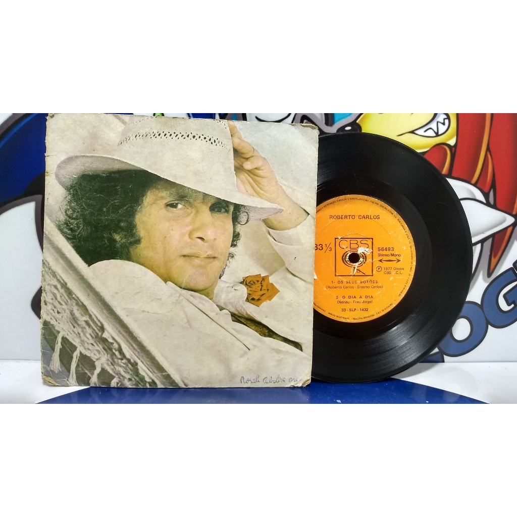 Vinil Compacto Ep - Roberto Carlos - 1977 - Os Seus Botões