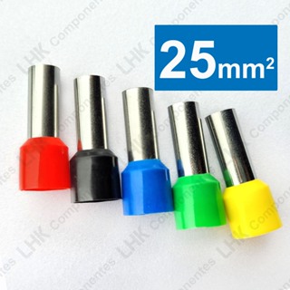 Terminal ilhós tubular 25mm isolado E25-18 em Oferta na Shopee