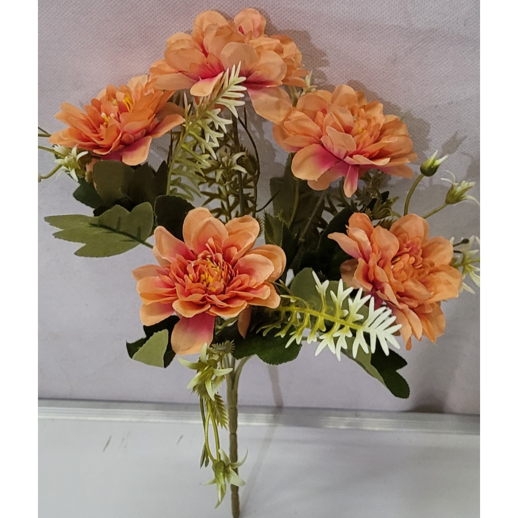 Peônia com 5 hastes Nova (CC346) em Oferta na Shopee