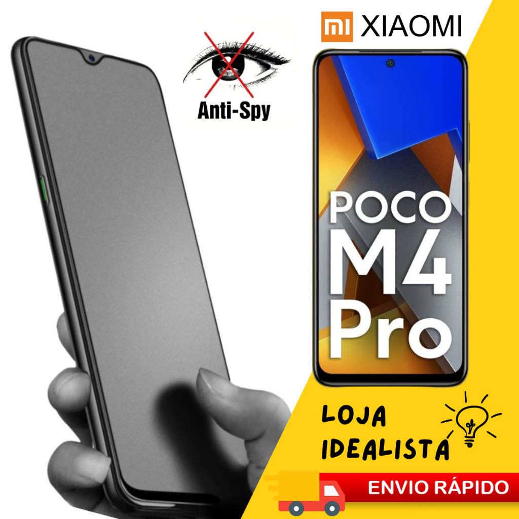 Película Ceramica Fosca Privacidade P/ POCO M4 PRO 4G Matte Privacy 9D Antispy Envio Rapido em Oferta na Shopee